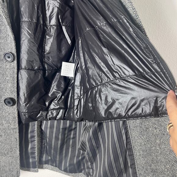 Scotch & Soda Wool Blend Tweed Jacket With Removable Puffer Innervest Size S - Picture 6 of 16